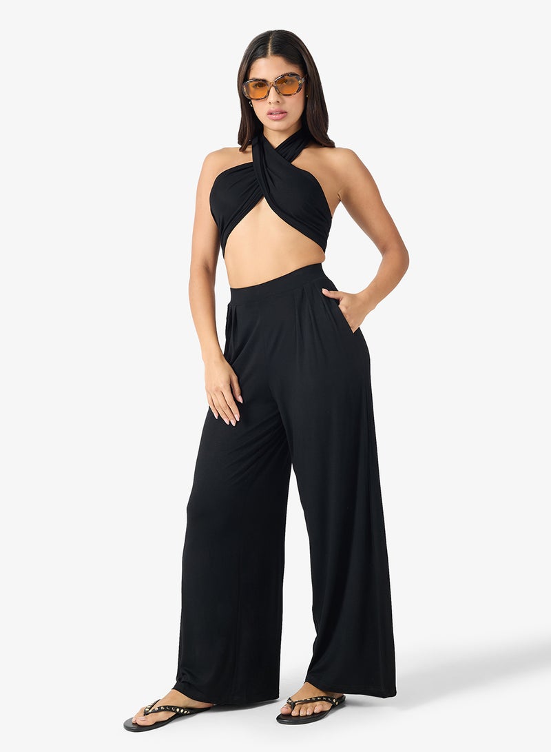 Ginger Sweetheart Neckline Tie Up Top & Pant Coord Set - Image 5